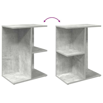Mesa cabeceira 46,5x29x61 cm derivados madeira cinzento-cimento