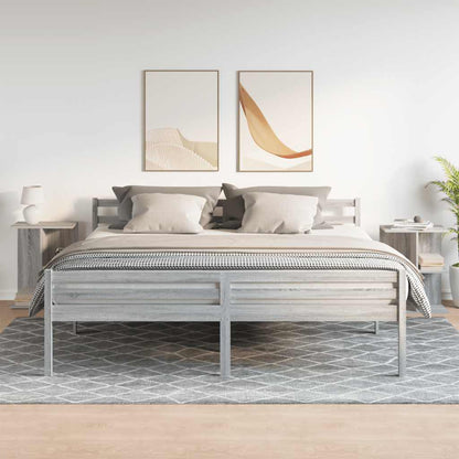 Mesas cabeceira 2pcs 46,5x29x61 cm deriv. madeira cinza sonoma