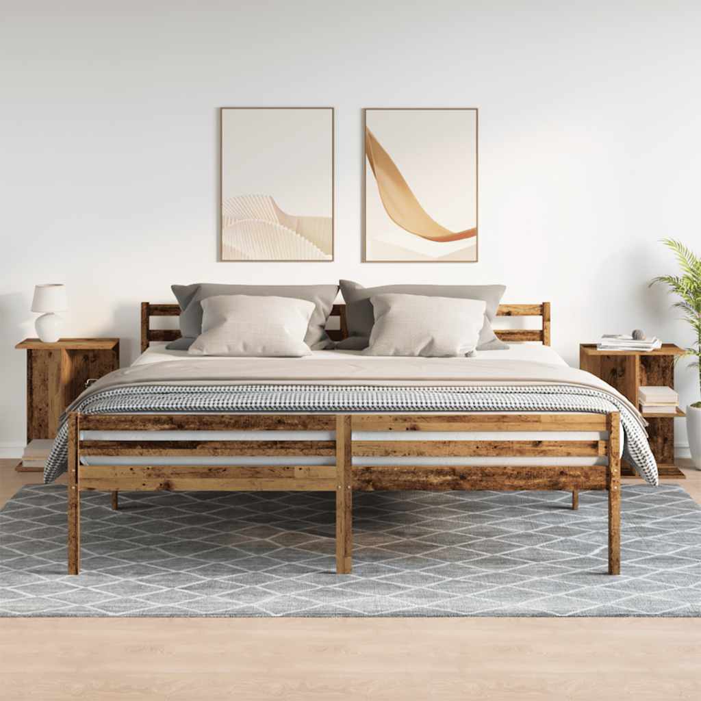 Mesas cabeceira 2 pcs 46,5x29x61cm deriv. madeira madeira velha