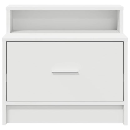 Mesa de cabeceira com gaveta 51x31x47 cm branco