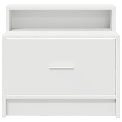 Mesas de cabeceira com gaveta 2 pcs 51x31x47 cm branco