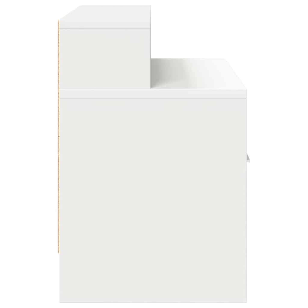 Mesas de cabeceira com gaveta 2 pcs 51x31x47 cm branco