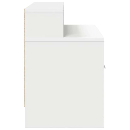 Mesas de cabeceira com gaveta 2 pcs 51x31x47 cm branco