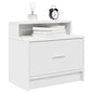 Mesas de cabeceira com gaveta 2 pcs 51x31x47 cm branco