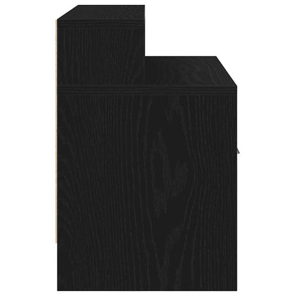 Mesa de cabeceira com gaveta 51x31x47 cm carvalho preto