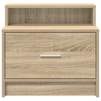 Mesa de cabeceira com gaveta 51x31x47 cm carvalho sonoma