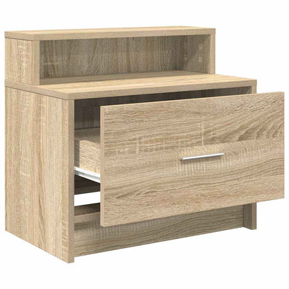 Mesa de cabeceira com gaveta 51x31x47 cm carvalho sonoma