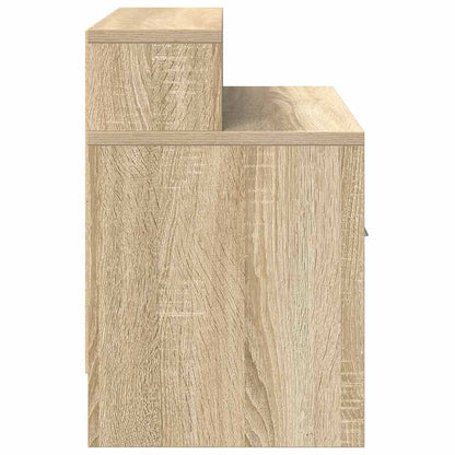 Mesa de cabeceira com gaveta 51x31x47 cm carvalho sonoma