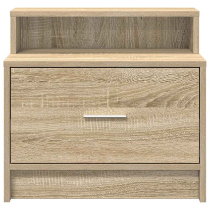 Mesas de cabeceira com gaveta 2 pcs 51x31x47 cm carvalho sonoma