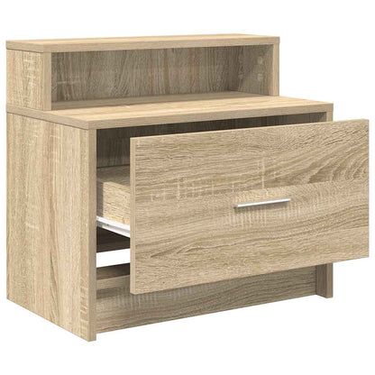 Mesas de cabeceira com gaveta 2 pcs 51x31x47 cm carvalho sonoma