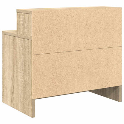 Mesas de cabeceira com gaveta 2 pcs 51x31x47 cm carvalho sonoma