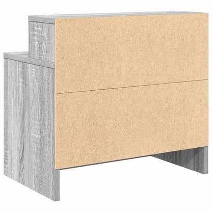 Mesas de cabeceira com gaveta 2 pcs 51x31x47 cm cinzento sonoma