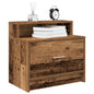 Mesa de cabeceira com gaveta 51x31x47 cm madeira velha