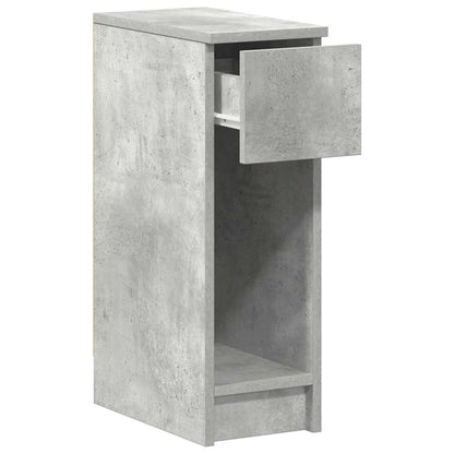 Mesa de cabeceira com gaveta 20x36x60 cm cinzento cimento