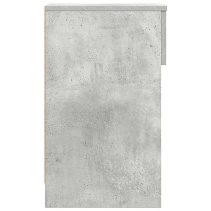 Mesa de cabeceira com gaveta 20x36x60 cm cinzento cimento