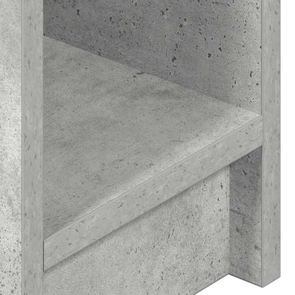 Mesa de cabeceira com gaveta 20x36x60 cm cinzento cimento