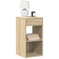 Mesas de cabeceira com gaveta 2pcs 35x34x66,5cm carvalho sonoma