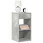 Mesa de cabeceira com gaveta 35x34x66,5 cm cinzento cimento