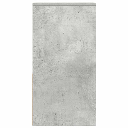 Mesas de cabeceira c/ gaveta 2pcs 35x34x66,5cm cinzento cimento