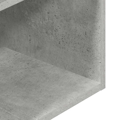Mesas de cabeceira c/ gaveta 2pcs 35x34x66,5cm cinzento cimento