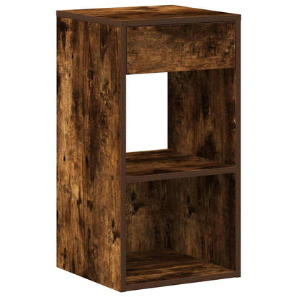 Mesas de cabeceira com gaveta 2pcs 35x34x66,5cm carvalho fumado