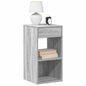 Mesa de cabeceira com gaveta 35x34x66,5 cm cinzento sonoma