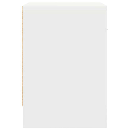 Mesa de cabeceira com gaveta 39x28x41 cm branco