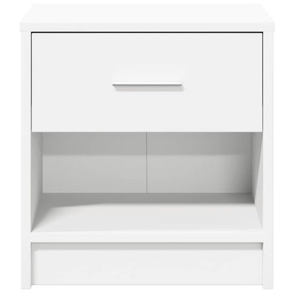Mesas de cabeceira 2 pcs com gaveta 39x28x41 cm branco