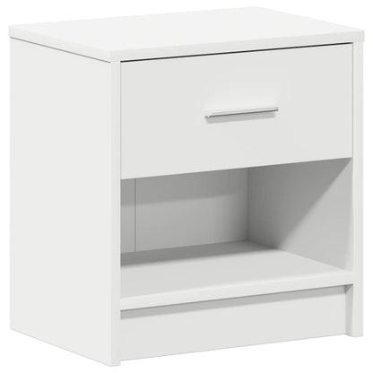 Mesas de cabeceira 2 pcs com gaveta 39x28x41 cm branco