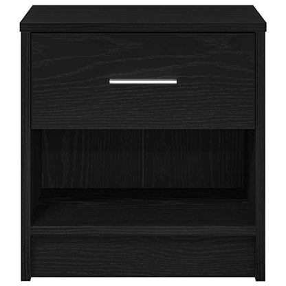 Mesas de cabeceira 2 pcs com gaveta 39x28x41 cm preto