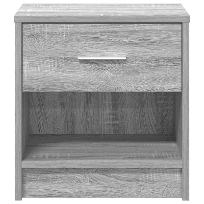 Mesas de cabeceira 2 pcs com gaveta 39x28x41 cm cinzento sonoma