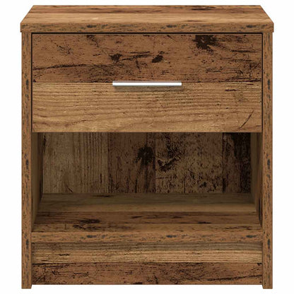 Mesas de cabeceira 2 pcs com gaveta 39x28x41 cm madeira velha