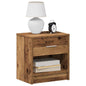Mesas de cabeceira 2 pcs com gaveta 39x28x41 cm madeira velha