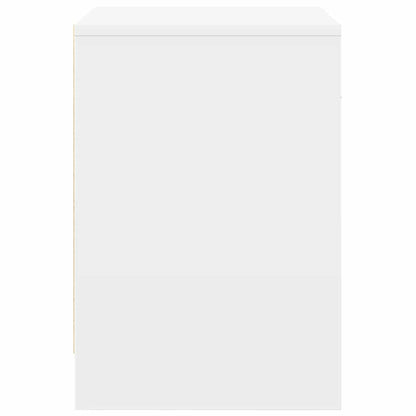 Mesas de cabeceira 2 pcs com gaveta 40x34x50 cm branco