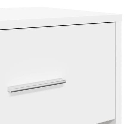 Mesas de cabeceira 2 pcs com gaveta 40x34x50 cm branco