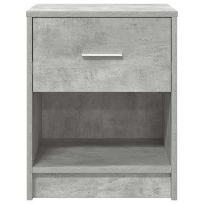 Mesa de cabeceira com gaveta 40x34x50 cm cinzento cimento