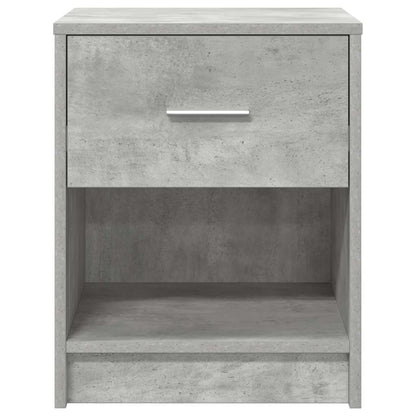 Mesas de cabeceira 2pcs com gaveta 40x34x50 cm cinzento cimento