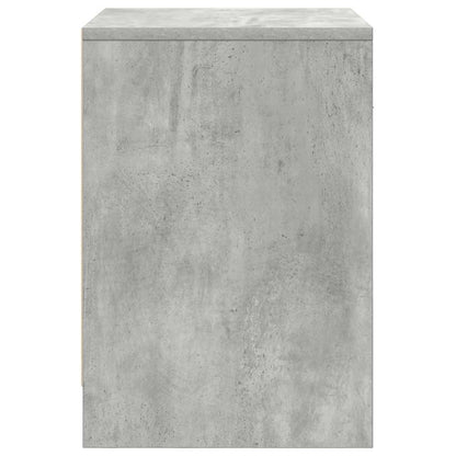 Mesas de cabeceira 2pcs com gaveta 40x34x50 cm cinzento cimento