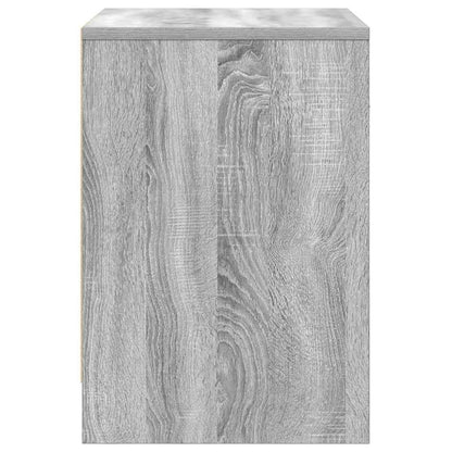 Mesa de cabeceira com gaveta 40x34x50 cm cinzento sonoma