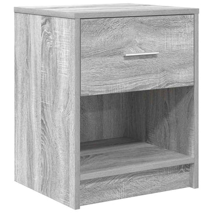 Mesas de cabeceira 2 pcs com gaveta 40x34x50 cm cinzento sonoma