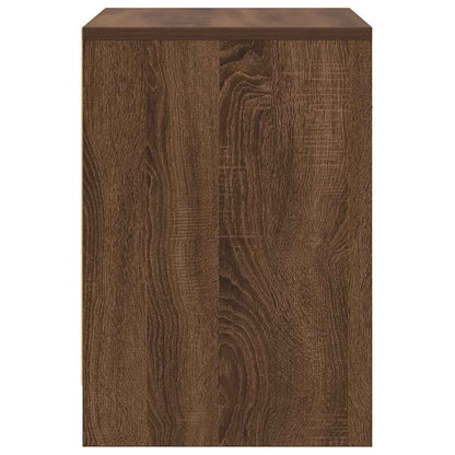 Mesas de cabeceira 2pcs com gaveta 40x34x50cm carvalho castanho