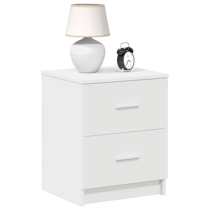 Mesa de cabeceira com 2 gavetas 40x36x50 cm branco