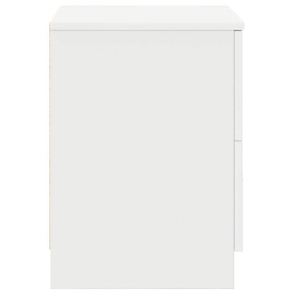 Mesa de cabeceira com 2 gavetas 40x36x50 cm branco