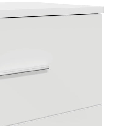 Mesa de cabeceira com 2 gavetas 40x36x50 cm branco