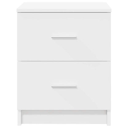 Mesas de cabeceira 2 pcs com 2 gavetas 40x36x50 cm branco