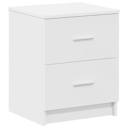Mesas de cabeceira 2 pcs com 2 gavetas 40x36x50 cm branco
