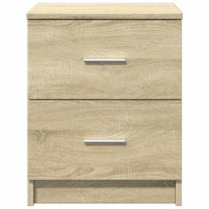 Mesas de cabeceira 2pcs c/2gavetas 40x36x50 cm carvalho sonoma