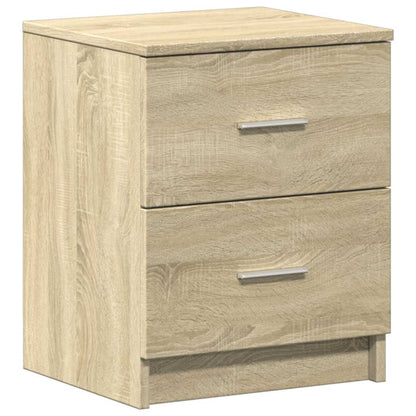 Mesas de cabeceira 2pcs c/2gavetas 40x36x50 cm carvalho sonoma