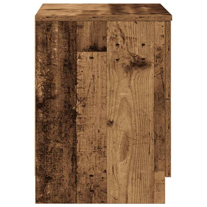 Mesas de cabeceira 2 pcs com 2gavetas 40x36x50 cm madeira velha