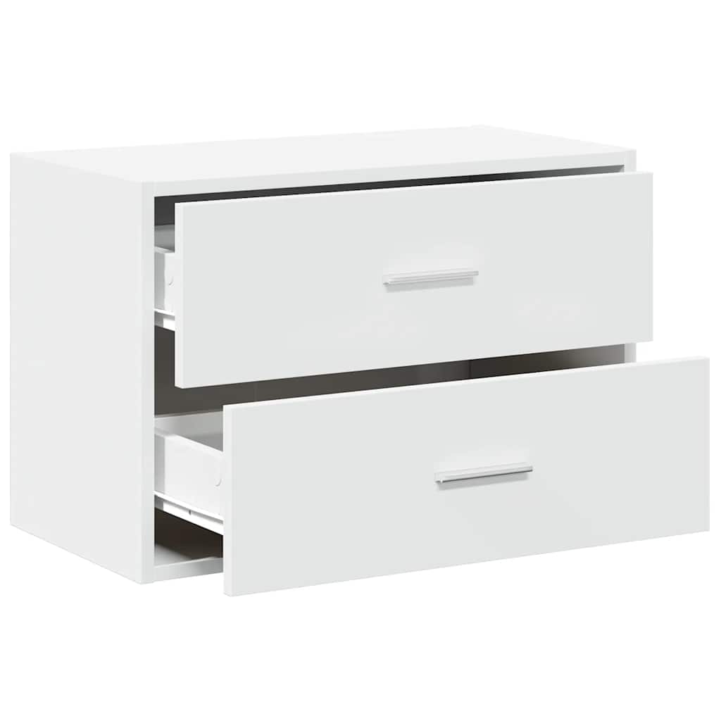 Armário c/ 2 gavetas 60x31x40 cm derivados madeira branco